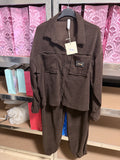 Bruin pak onesize tot maat 42